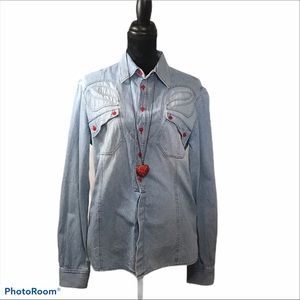 Authentic Vintage Roberto Cavalli Denim Shirt